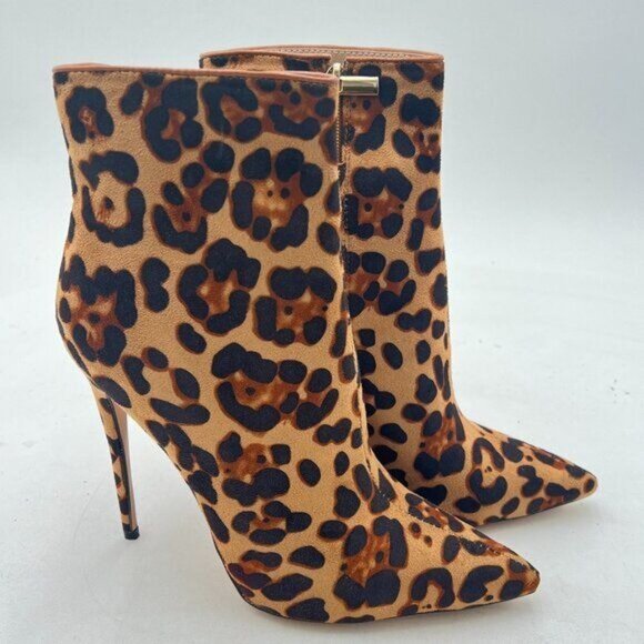 Women Pointed Toe Stiletto Ankle Boots High Heeled Winter Booties - Picture 1 of 6